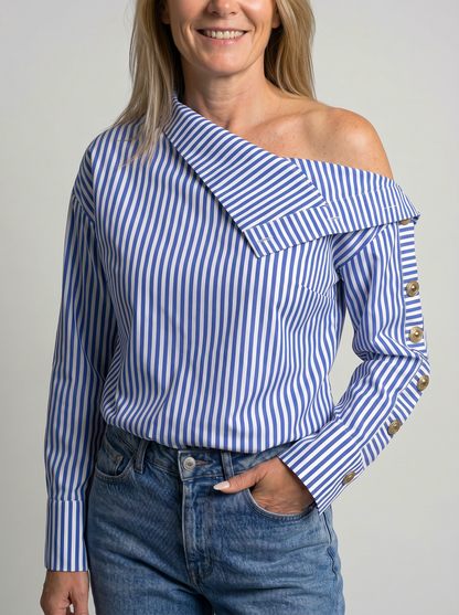 Noa | Gestreepte Blouse